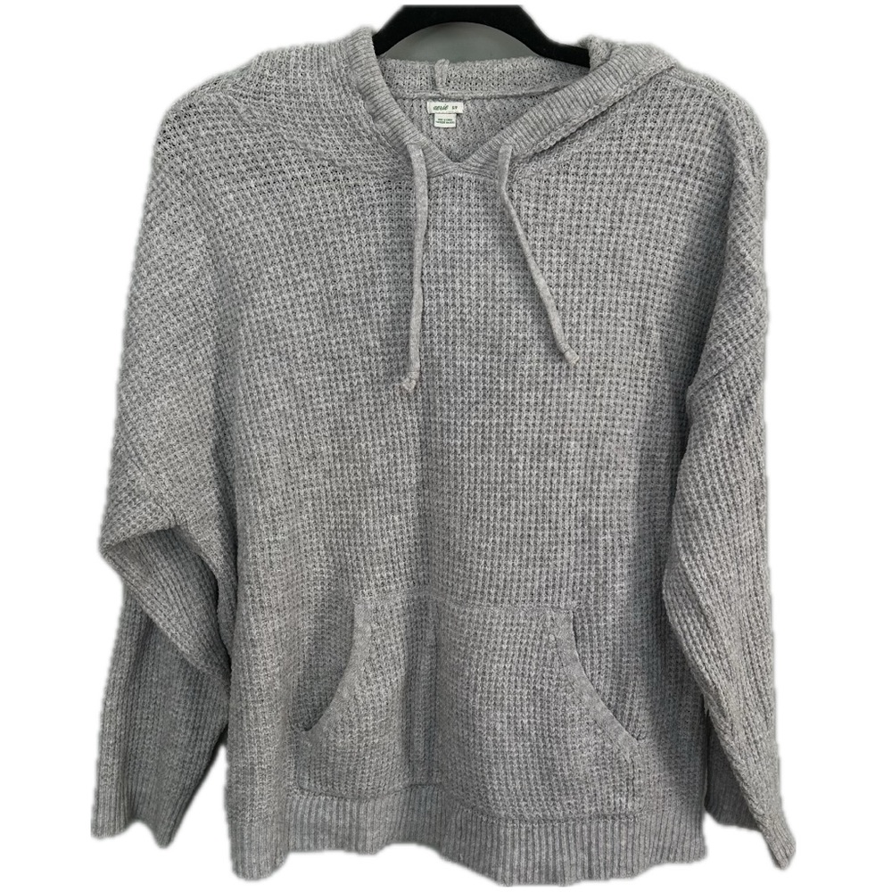 Aerie waffle hooded sweatshirt/sweater